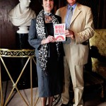 Duke and Duchess with prizewinning book Wolf Hall
