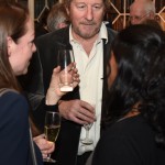 Laura Deacon and Najma Finlay from Penguin with Sebastian Faulks