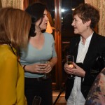 Shortlisted author Kamila Shamsie, with Alexandra Pringle and Ros Ellis from Bloomsbury