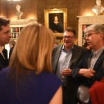 Shortlisted author Hermione Eyre, with her publishers and husband